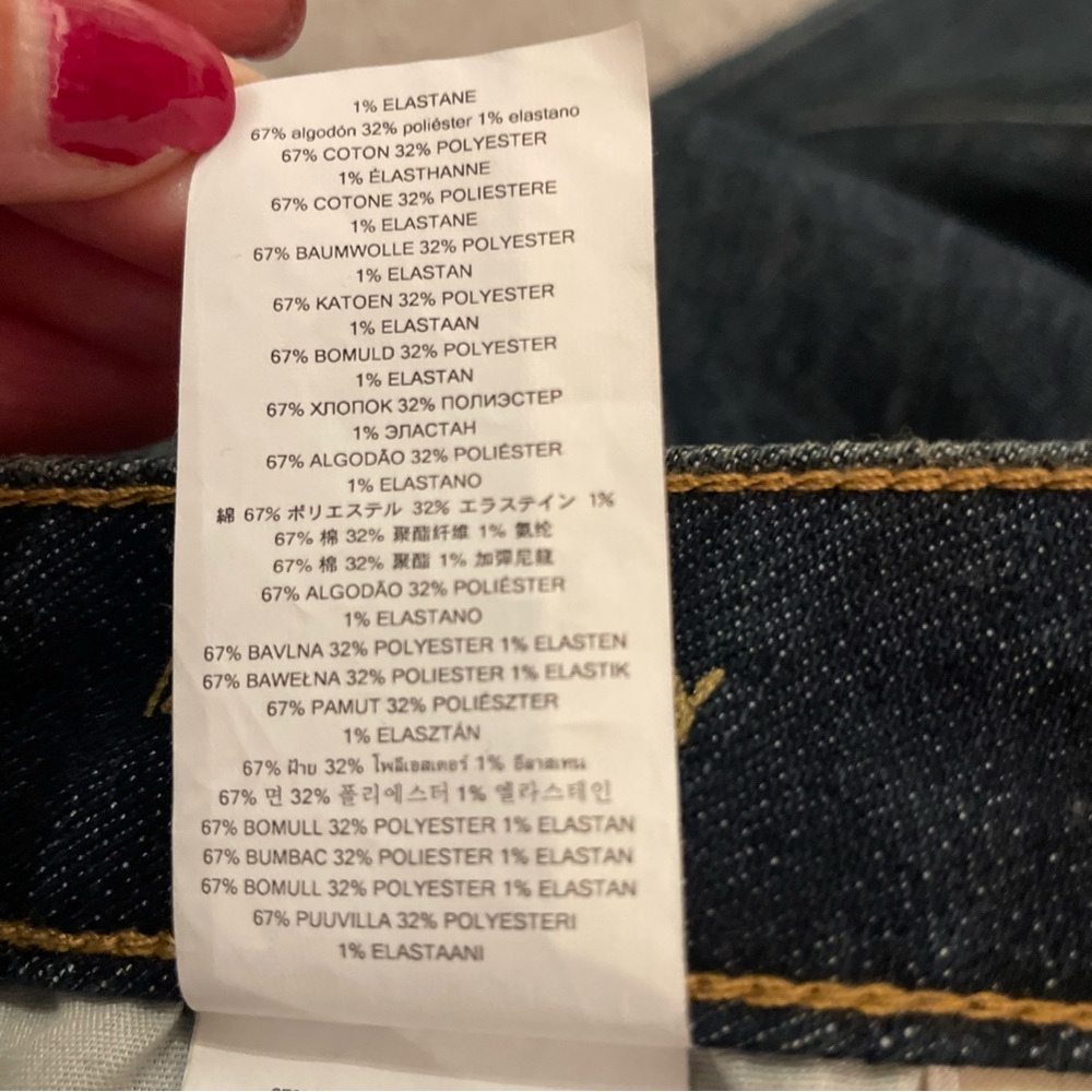 EUC Michael Kors Jeans Womens Dark Blue Izzy Skinny Jeans Size 6P Designer - Picture 5 of 9